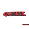 VW Originale GTI Posteriore Logo Emblema Scritta Rosso - 1H6853687AJQN5