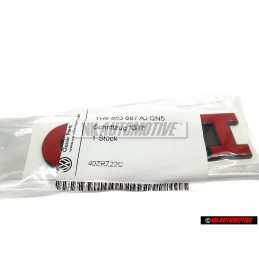 VW Originale GTI Posteriore Logo Emblema Scritta Rosso - 1H6853687AJQN5