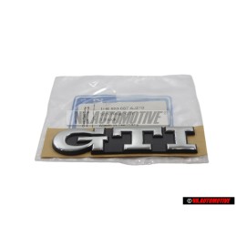 VW Originale GTI Posteriore Logo Emblema Scritta Cromo - 1H6853687AJZ10
