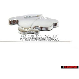 VW Originale RABBIT Posteriore Logo Emblema Scritta Cromo - 1J0853675AK739