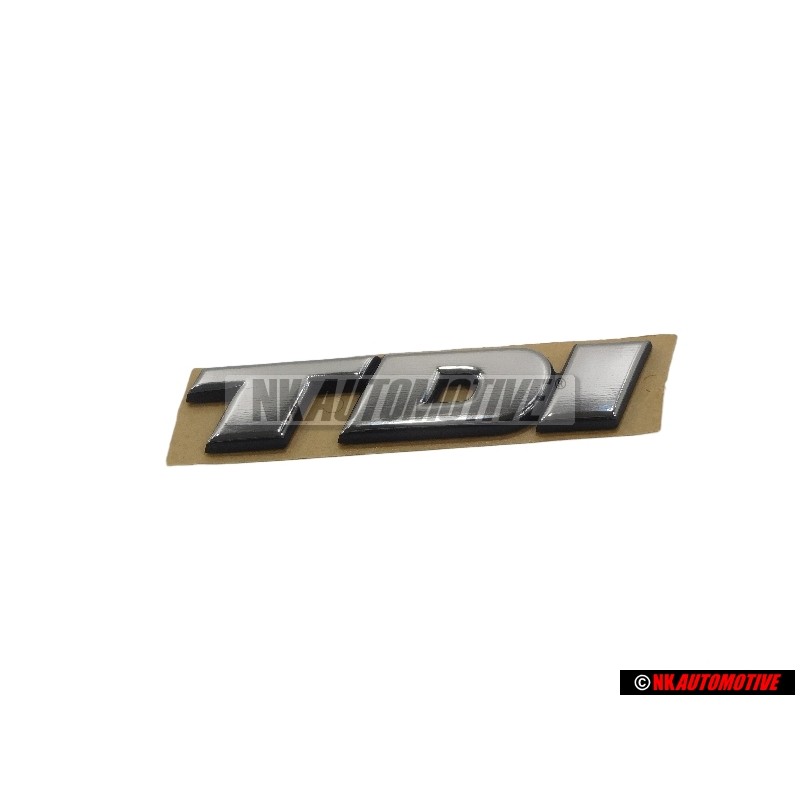 VW Originale TDI Posteriore Logo Emblema Scritta Cromo - 701853675B Z10
