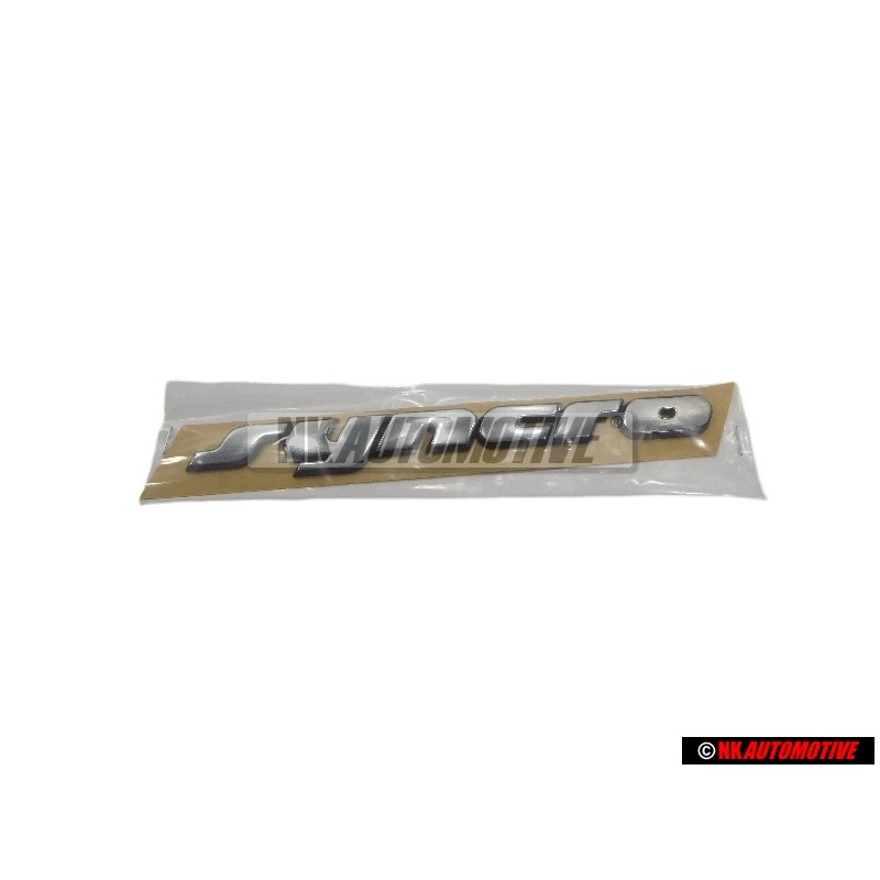 VW Originale SYNCRO Posteriore Logo Emblema Scritta Cromo - 701853675A Z10