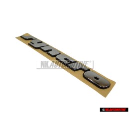 VW Originale SYNCRO Posteriore Logo Emblema Scritta Cromo - 701853675A Z10