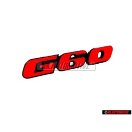 VW Originale G60 Fronte Logo Emblema Scritta Rosso - 535853679 QN5