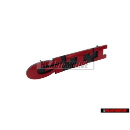 VW Originale GTI Fronte Logo Emblema Scritta Rosso - 1H6853679E QN5