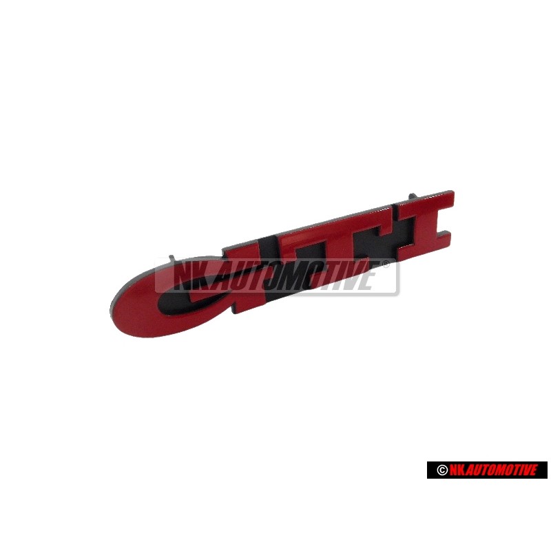 VW Originale GTI Fronte Logo Emblema Scritta Rosso - 1H6853679E QN5