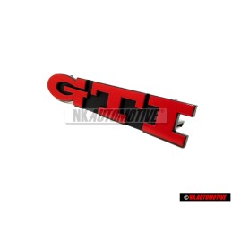 VW Originale GTI Fronte Logo Emblema Scritta Rosso - 1H6853679E QN5