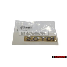 VW Originale 2.0 TDI Posteriore Logo Emblema Scritta Cromo - 3AA853675E 739