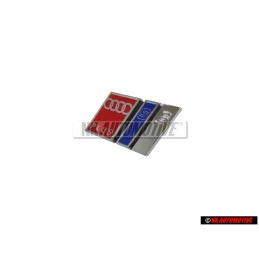 Audi Originale S6 PLUS Fronte Logo Emblema Scritta Cromo Rosso - 4A5853736D 2ZZ