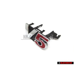 VW Originale V5 Fronte Logo Emblema Scritta Cromo Rosso - 1J6853679F GQF