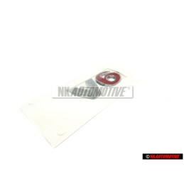 VW Originale V6 Posteriore Logo Emblema Scritta Cromo Rosso - 1J0853675AAGQF
