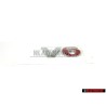 VW Originale V6 Posteriore Logo Emblema Scritta Cromo Rosso - 1J0853675AAGQF