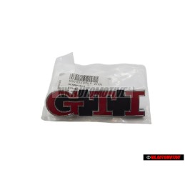 VW Originale GTI Fronte Logo Emblema Scritta Rosso - 5G0853679P WYR