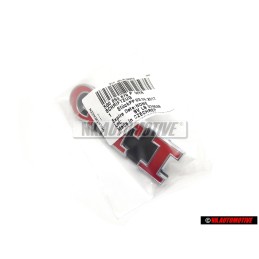 VW Originale GTI Fronte Logo Emblema Scritta Rosso - 5G0853679P WYR
