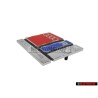 Audi Originale RS2 Fronte Logo Emblema Scritta Cromo Rosso Blu - 8A0853735B 2ZZ