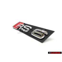 Audi Originale RS6 Fronte Logo Emblema Scritta Nero Cromo Rosso - 4B0853736B 2ZZ