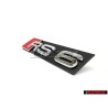 Audi Originale RS6 Fronte Logo Emblema Scritta Nero Cromo Rosso - 4B0853736B 2ZZ