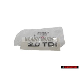 VW Originale 2.0 TDI Posteriore Logo Emblema Scritta Cromo - 3C0853675E 739