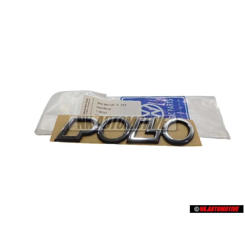 VW Originale POLO Posteriore Logo Emblema Scritta Cromo - 6N0853687E Z10