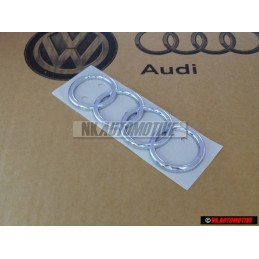 Audi Originale Anelli Posteriore Logo Emblema Simbolo Cromo - 443853742 2ZZ