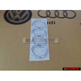 Audi Originale Anelli Posteriore Logo Emblema Simbolo Cromo - 443853742 2ZZ