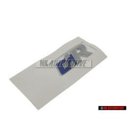 VW Originale R LINE Lato Logo Emblema Simbolo Cromo Blu - 5N0853688 HCE