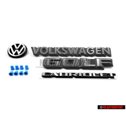 SET Per VW Golf 1 Cabriolet Posteriore Scritta