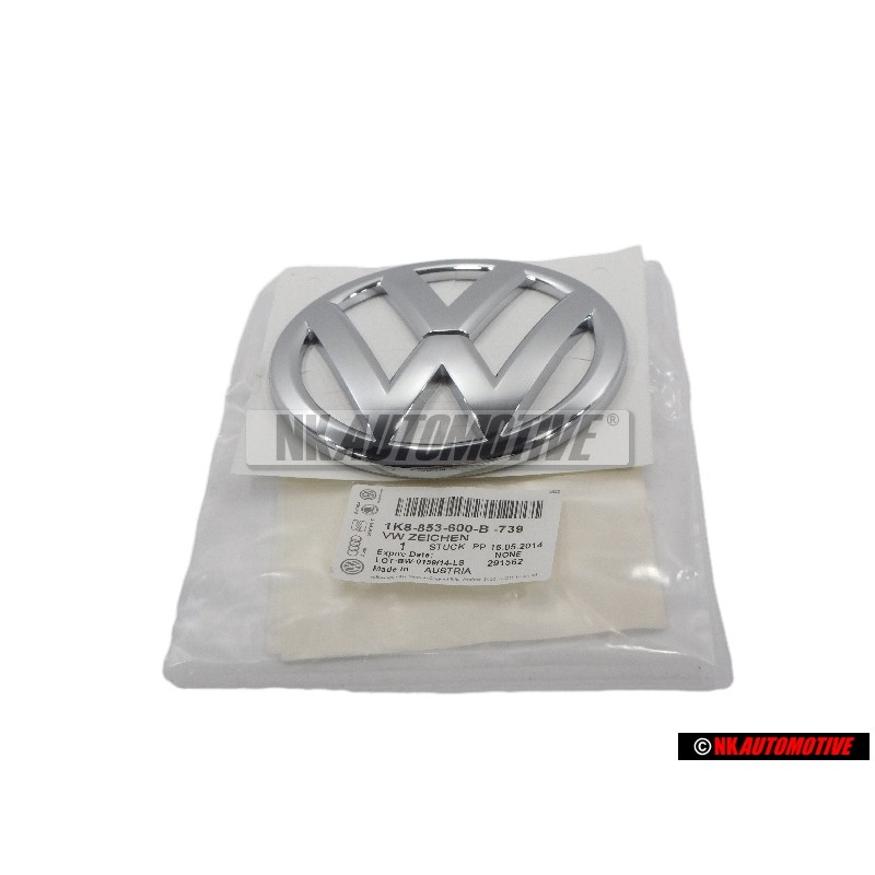 VW Originale Fronte Logo Emblema Simbolo Cromo - 1K8853600B 739