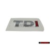 VW Originale TDI Posteriore Logo Emblema Scritta Cromo Rosso - 5K0853675APGQF