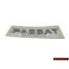 VW Originale PASSAT Posteriore Logo Emblema Scritta Cromo - 3C0853687A 739
