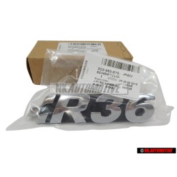 VW Originale R36 Fronte Logo Emblema Scritta Cromo - 3C0853679 PWV