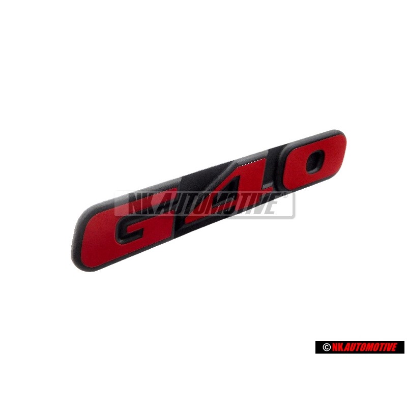 VW Originale G40 Fronte Logo Emblema Scritta Rosso - 871853679D QN5