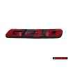 VW Originale G40 Fronte Logo Emblema Scritta Rosso - 871853679D QN5