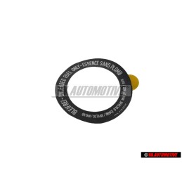 VW Originale Targ. Id. 'Senza Piomb/' *Unleaded Fuel Only - 155010024P