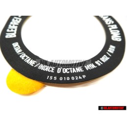 VW Originale Targ. Id. 'Senza Piomb/' *Unleaded Fuel Only - 155010024P