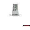 VW Originale Targh.Id. 'Super Senza P. Premium Unleaded Fuel Only - 034010006C