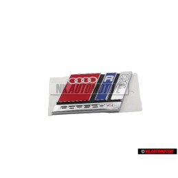 Audi Originale RS2 Posteriore Logo Emblema Scritta Cromo Rosso - 8A0853735A 2ZZ