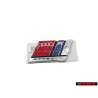 Audi Originale RS2 Posteriore Logo Emblema Scritta Cromo Rosso - 8A0853735A 2ZZ