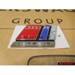 Audi Originale RS2 Posteriore Logo Emblema Scritta Cromo Rosso - 8A0853735A 2ZZ