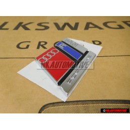 Audi Originale RS2 Posteriore Logo Emblema Scritta Cromo Rosso - 8A0853735A 2ZZ