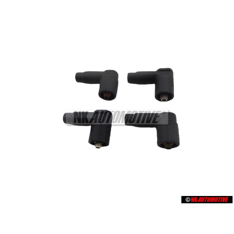 4x VW Originale Attacco Antidisturbo Per Cavi Accensione - 036035281A