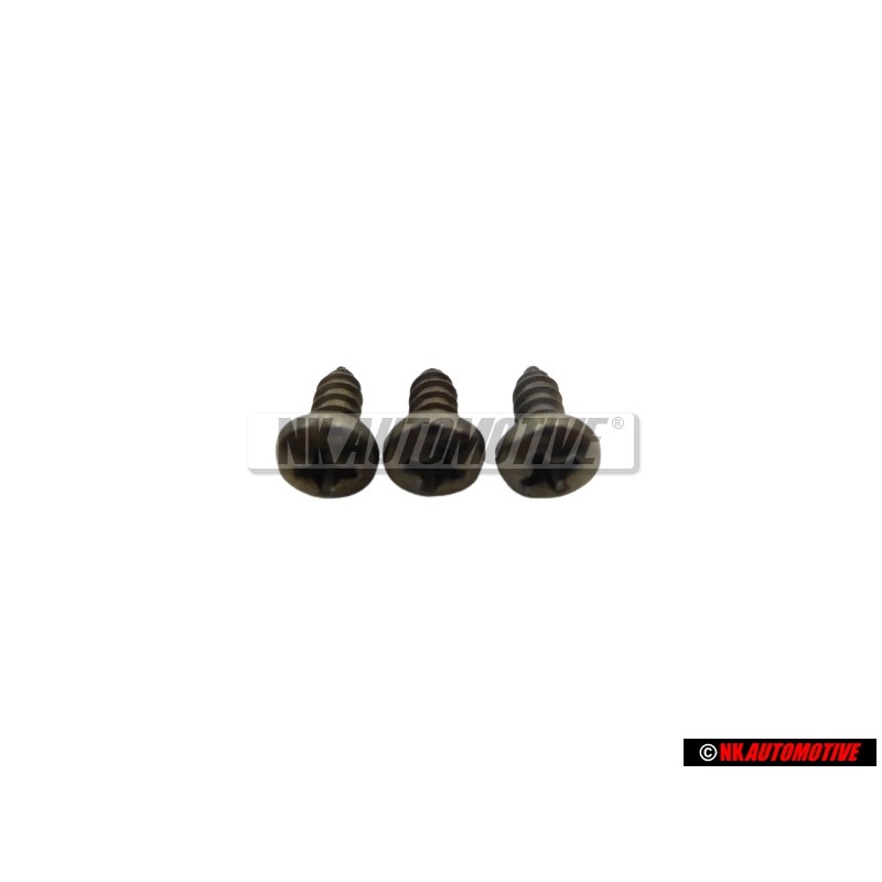 3x VW Originale Vite Lenticolare Lamiera - N 0139605