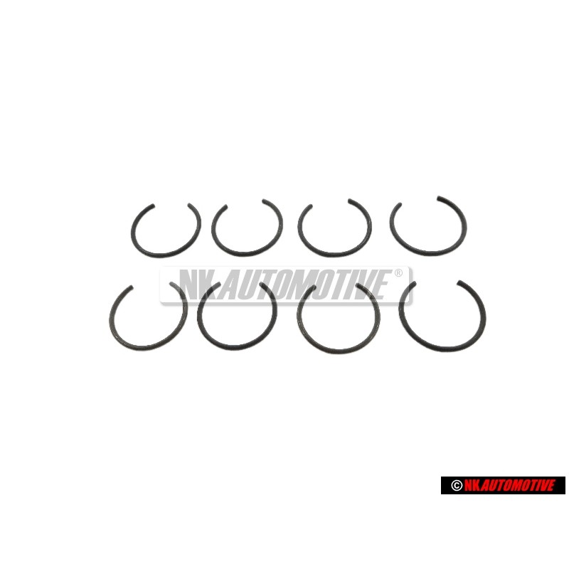8x VW Originale Anello Di Sicurezza - N 0122731