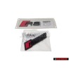 Audi Originale SET Logo Emblema Scritta Fronte & Posteriore Nero - RS4 B9.5 (8W)