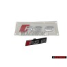 Audi Originale SET Logo Emblema Scritta Fronte & Posteriore - RS6 C5 (4B)