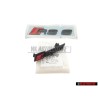 Audi Originale SET Logo Emblema Scritta Fronte & Posteriore Nero - RS6 C8 (4A)