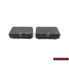 2x VW Originale Coperchio Cieco Nero Satinato - 357957087 01C