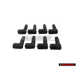 8x VW Originale Attacco Antidisturbo Per Cavi Accensione - 036035281A