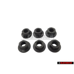 6x VW Originale Dado Flangiato Esagonale - N 90175205