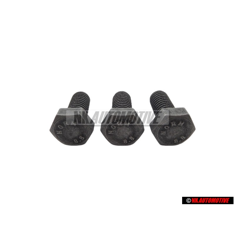3x VW Originale Vite A Testa Esagonale - N 01023929